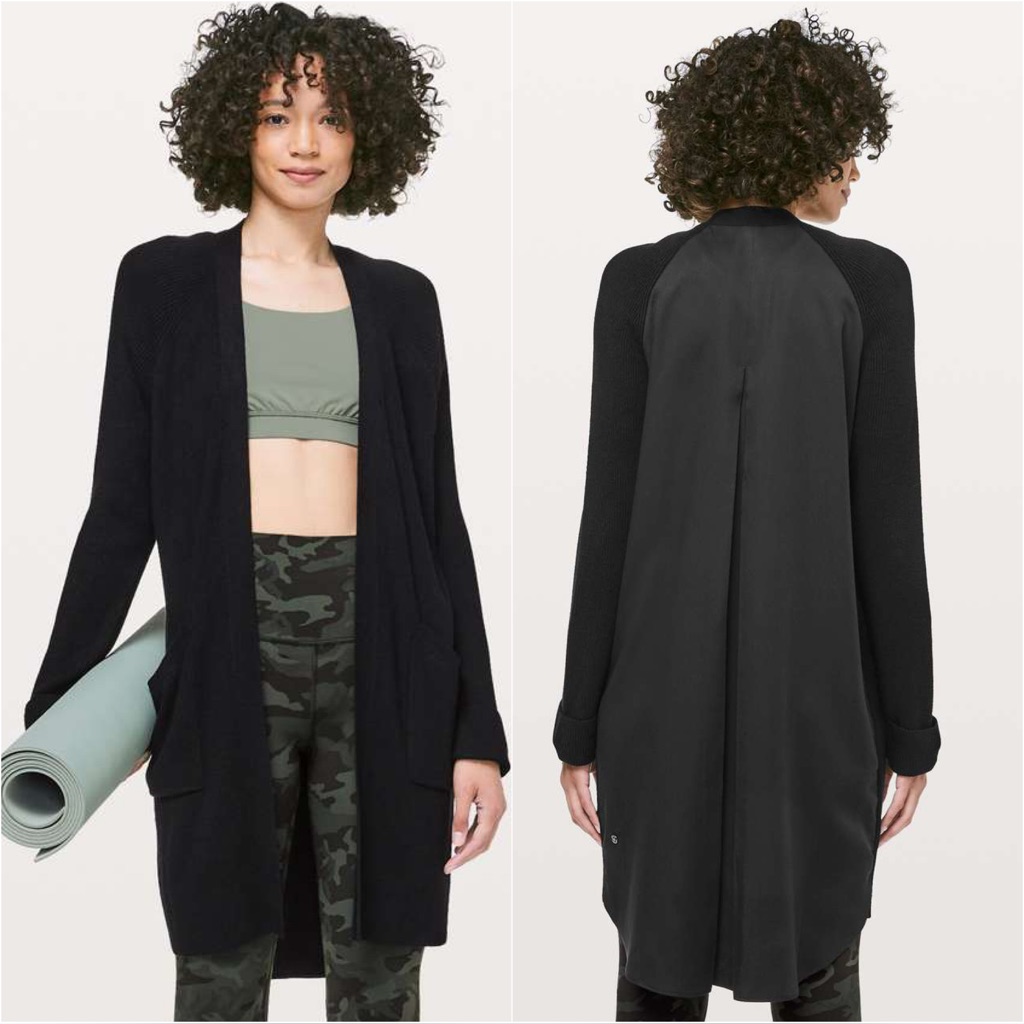 Lululemon Still At Ease Wrap Black Size 8
